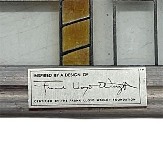 Frank Lloyd Wright Style Stained Glass Panel - 4