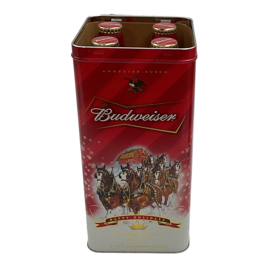 2006 Budweiser Holiday Gift Set with Clydesdale Tin (1 of 4)
