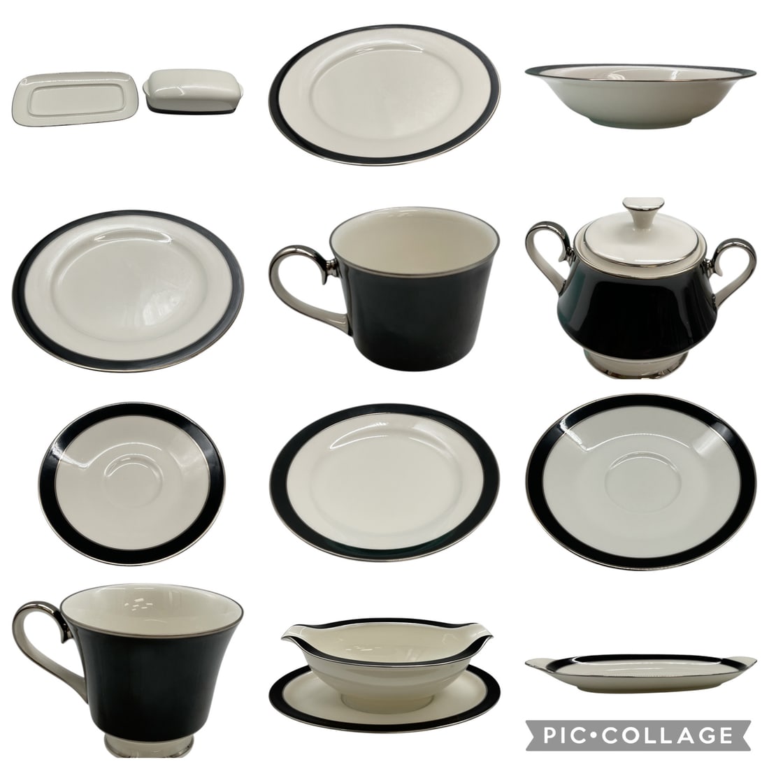 Large Vintage Carico Mystique Fine Porcelain Dinnerware Service (1 of 20)