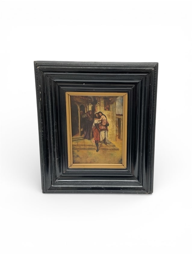 Maurycy Gottlieb (Poland, 1856-1879) Oil on Panel: This fine 19th-century oil on panel painting is signed M. Gottlieb in the lower left, attributed to the renowned Polish-Jewish artist Maurycy Gottlieb (1856-1879) or a member of the talented Gottlieb 