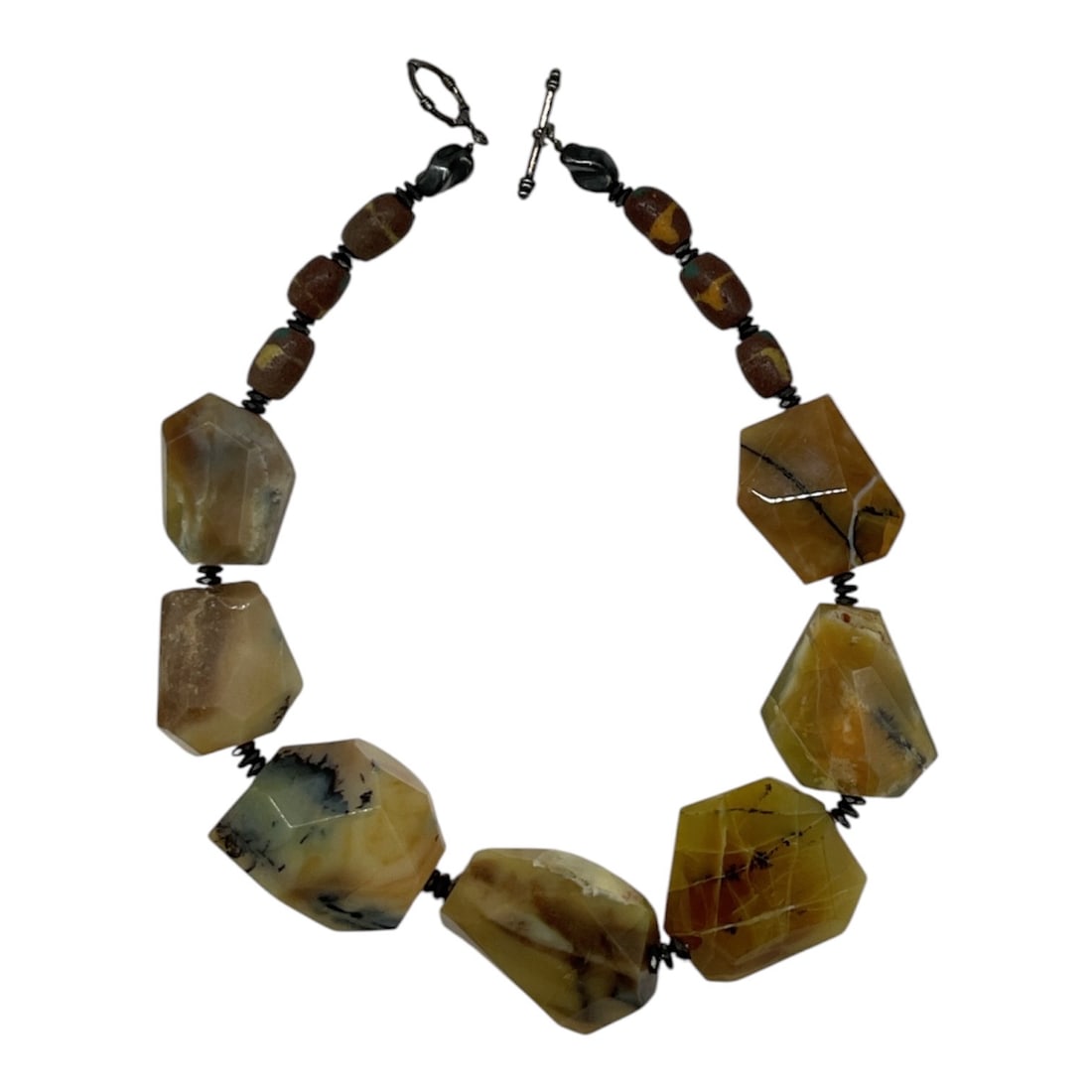 Chunky Stone Bead Statement Necklace