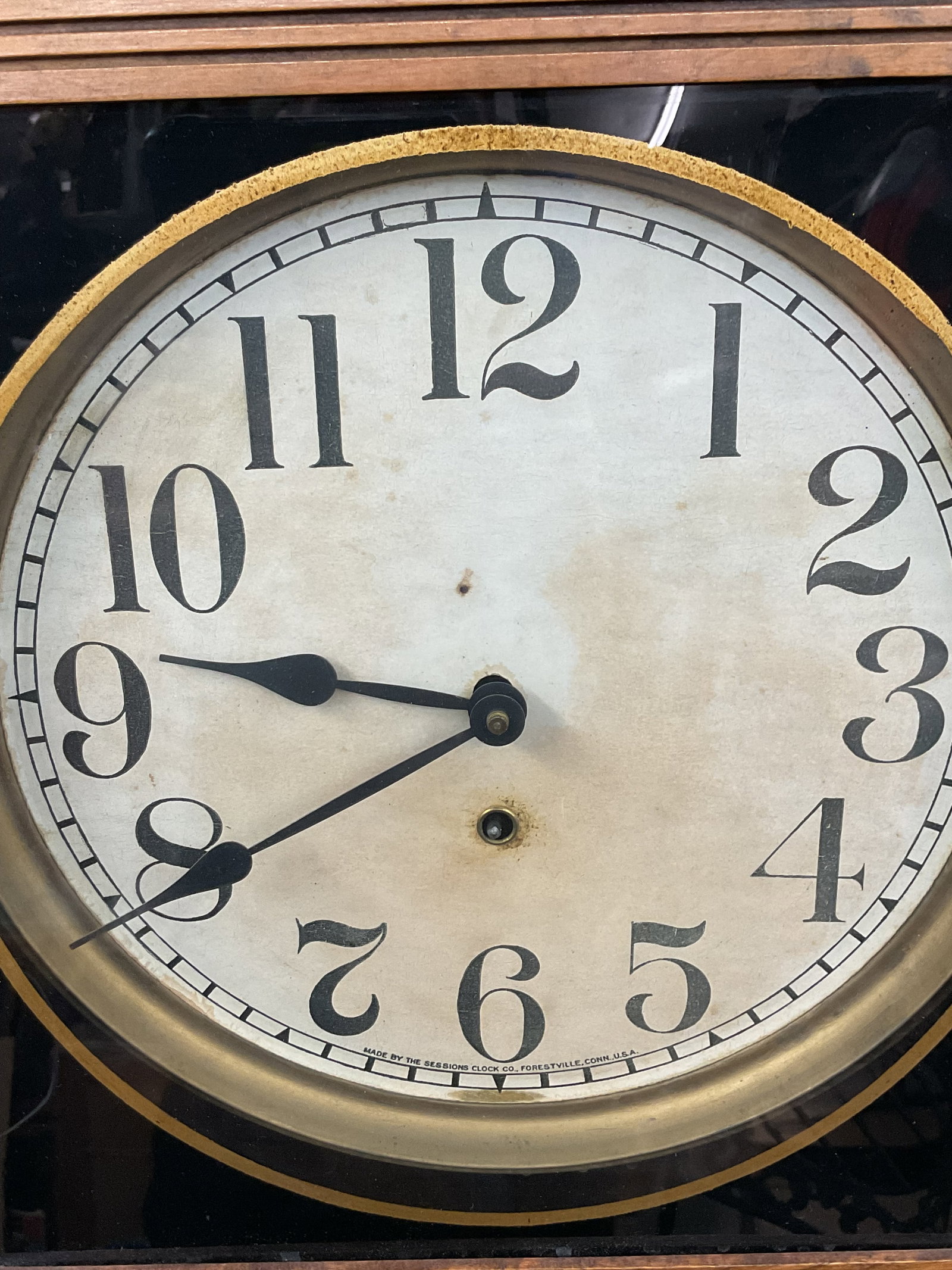 Sessions Clock Co. “Regulator No. 4?? Walnut Wall Clock - 3