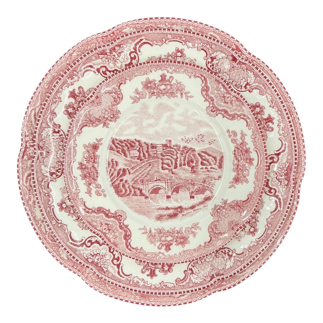 Johnson Bros. Old Britain Castles Red Transferware Dinnerware Collection (1 of 6)