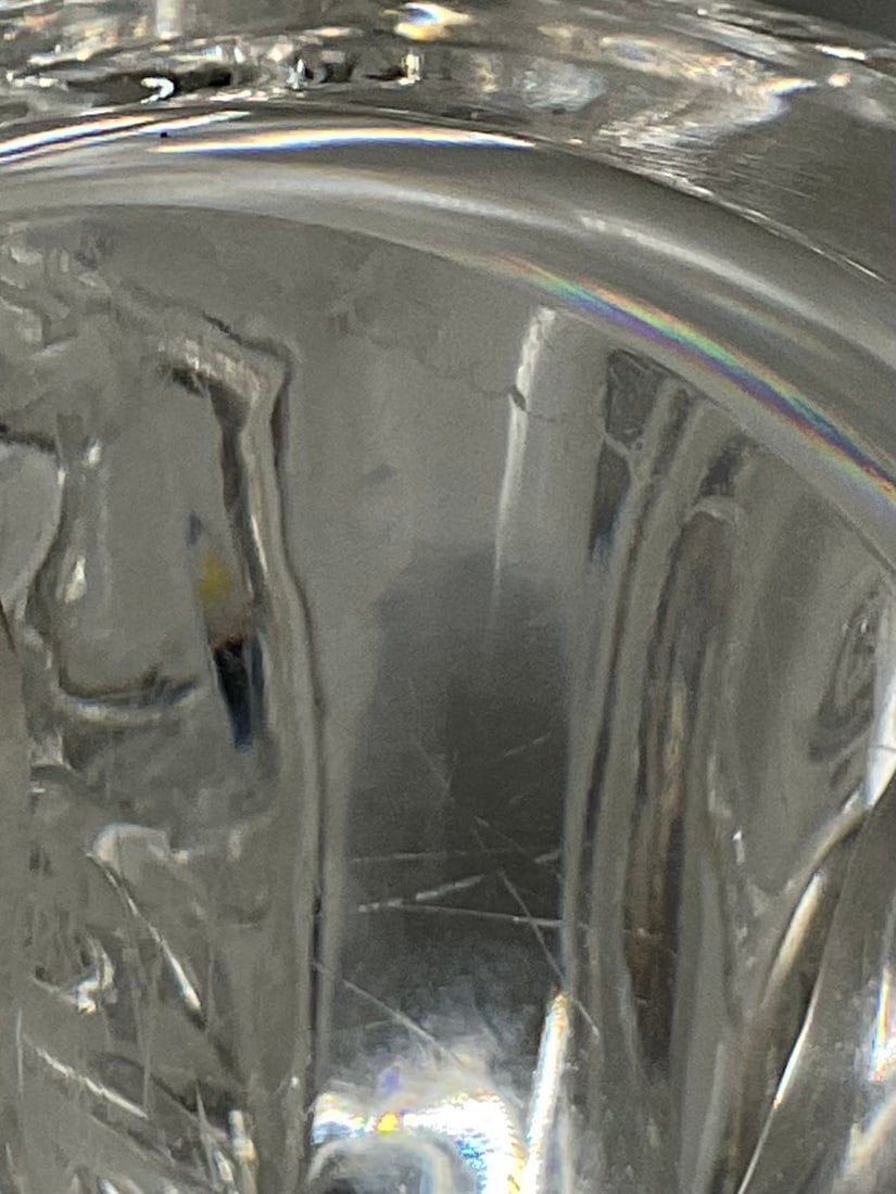Signed Steuben Crystal Eagle Sculpture on Orb - 4