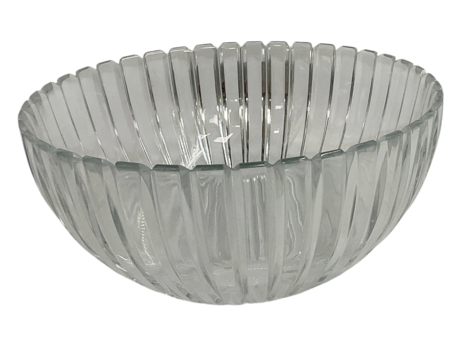 Tiffany & Co. Crystal Ribbed Serving Bowl, Signed (1 of 4)
