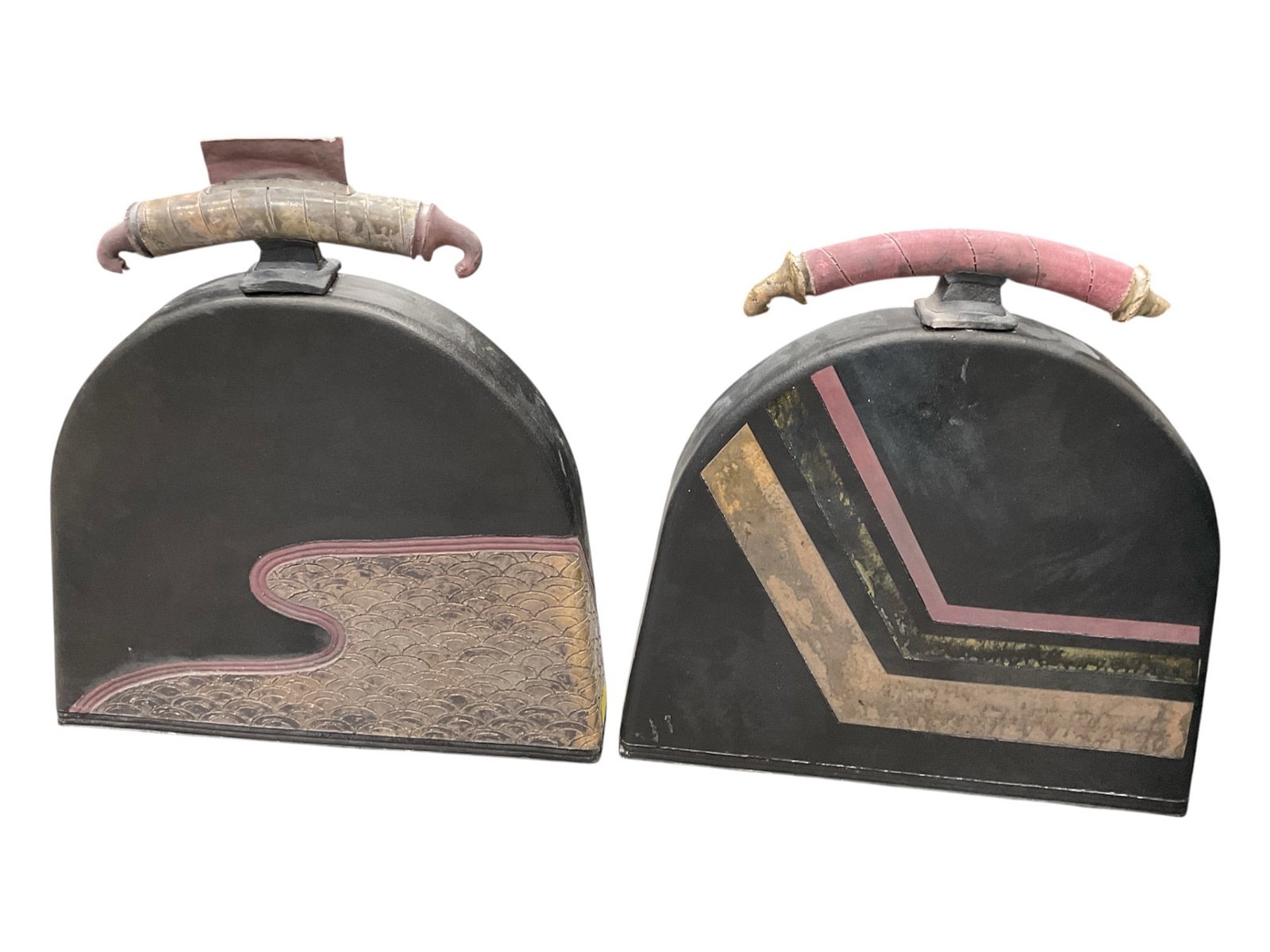 Pair of Vintage Asian Decorative Handled Cases (1 of 2)