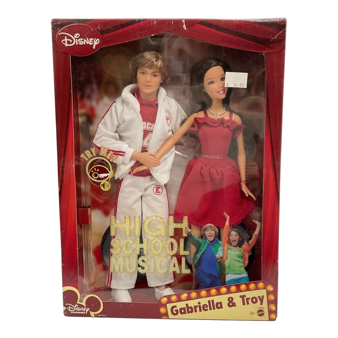 2007 Mattel Disney High School Musical Gabriella & Troy Singing Doll Gift Set #L3006 (1 of 2)