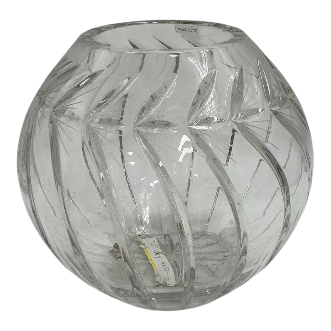 Cut Crystal Globe Vase - 2