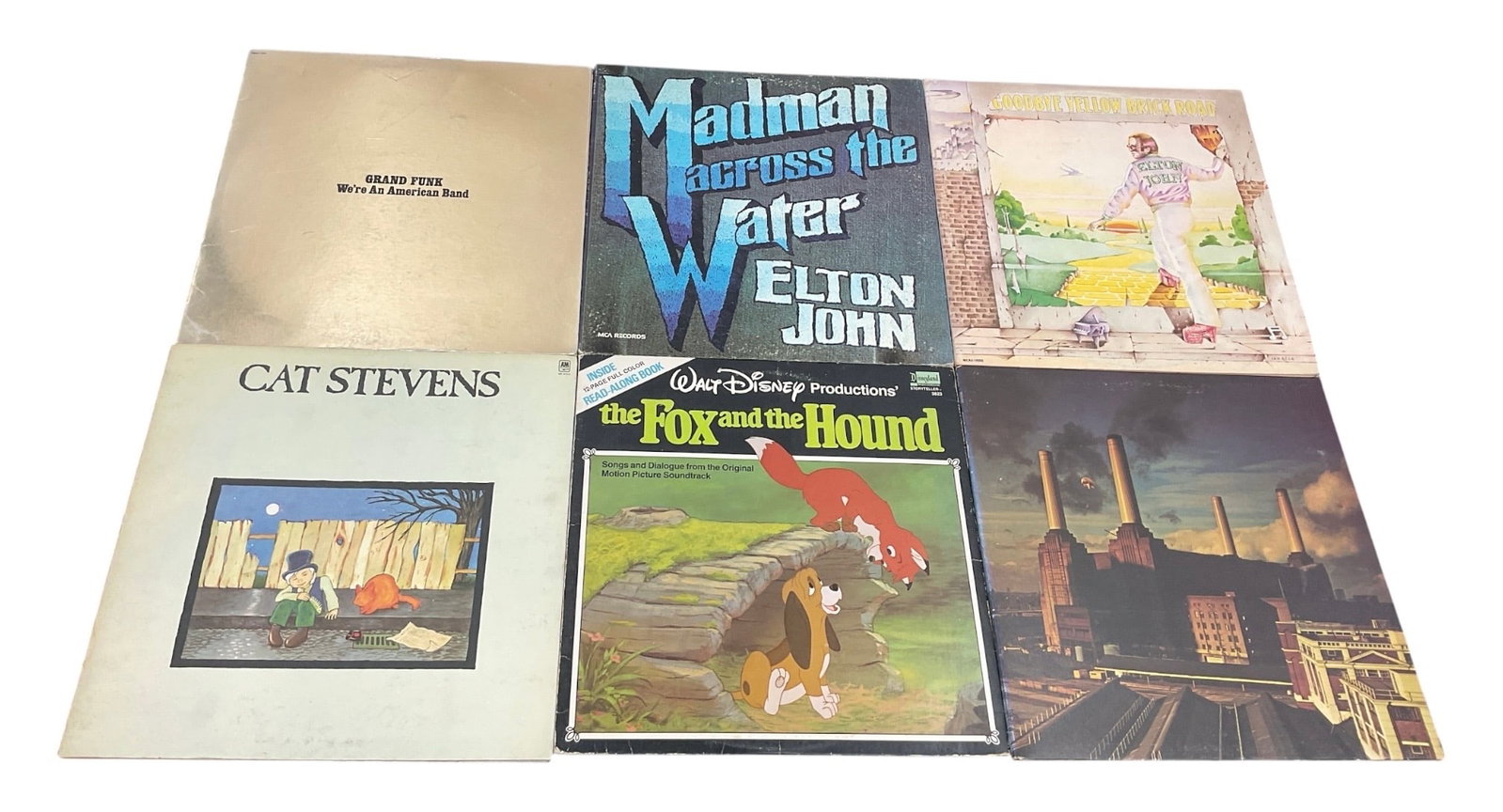 Lot of 6 Vintage Folk, Rock & Soundtrack Vinyl Record Albums (1 of 2)