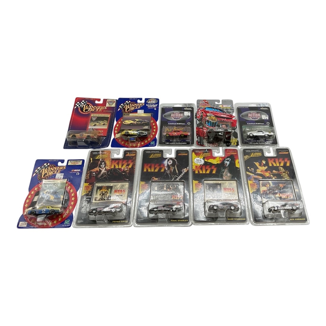 Lot of 10 KISS & Rock Music Die-Cast Collectible Cars in Original Packaging (1 of 2)