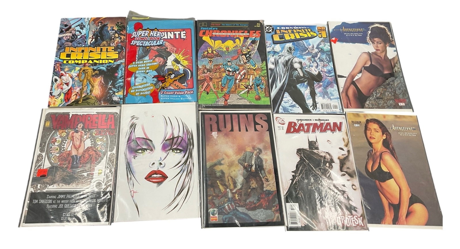 Lot of 10 Assorted Marvel, DC & Independent Comic Books (1 of 1)