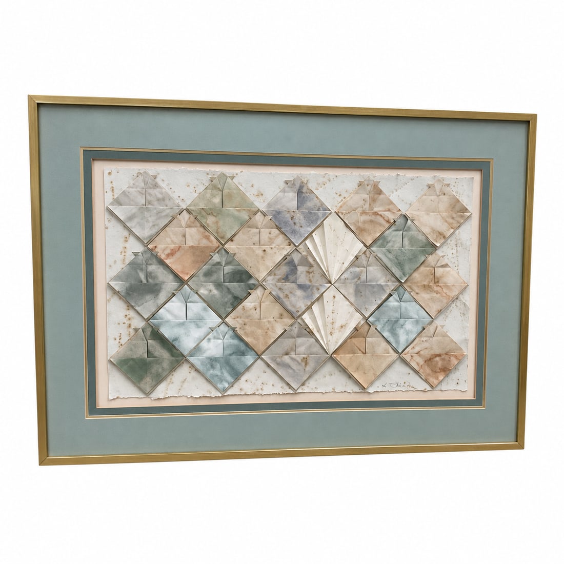 Abstract Geometric Mixed Media Composition by Leigh Sheridan (1 of 4)