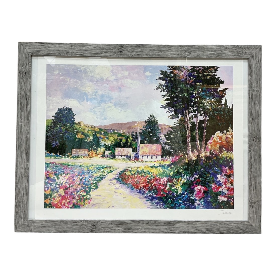 The Chapel by Alex Perez (Cuban, 2000) Seriolithograph Framed with COA (1 of 7)