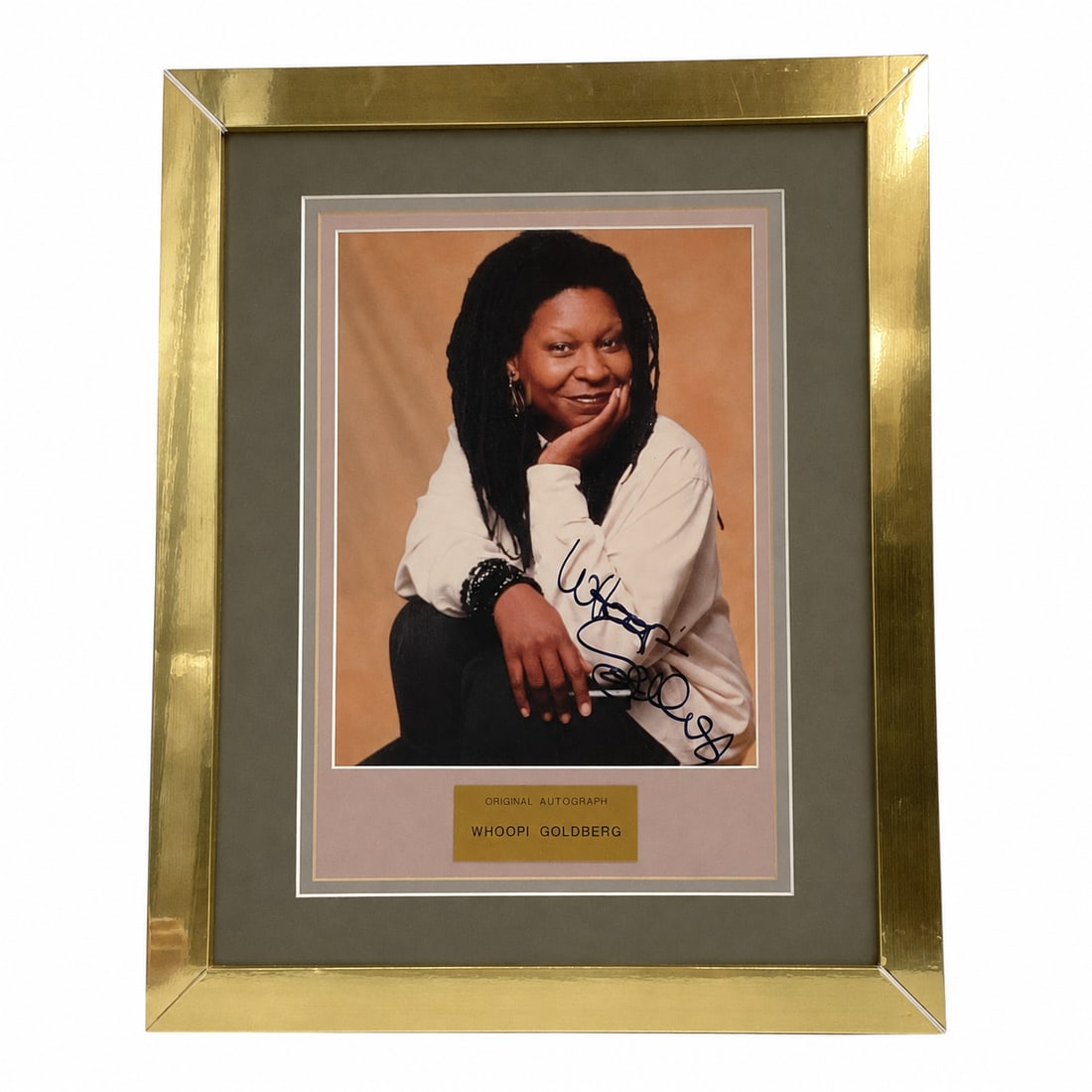 Whoopi Goldberg Signed Framed Portrait Photograph with COA (1 of 4)