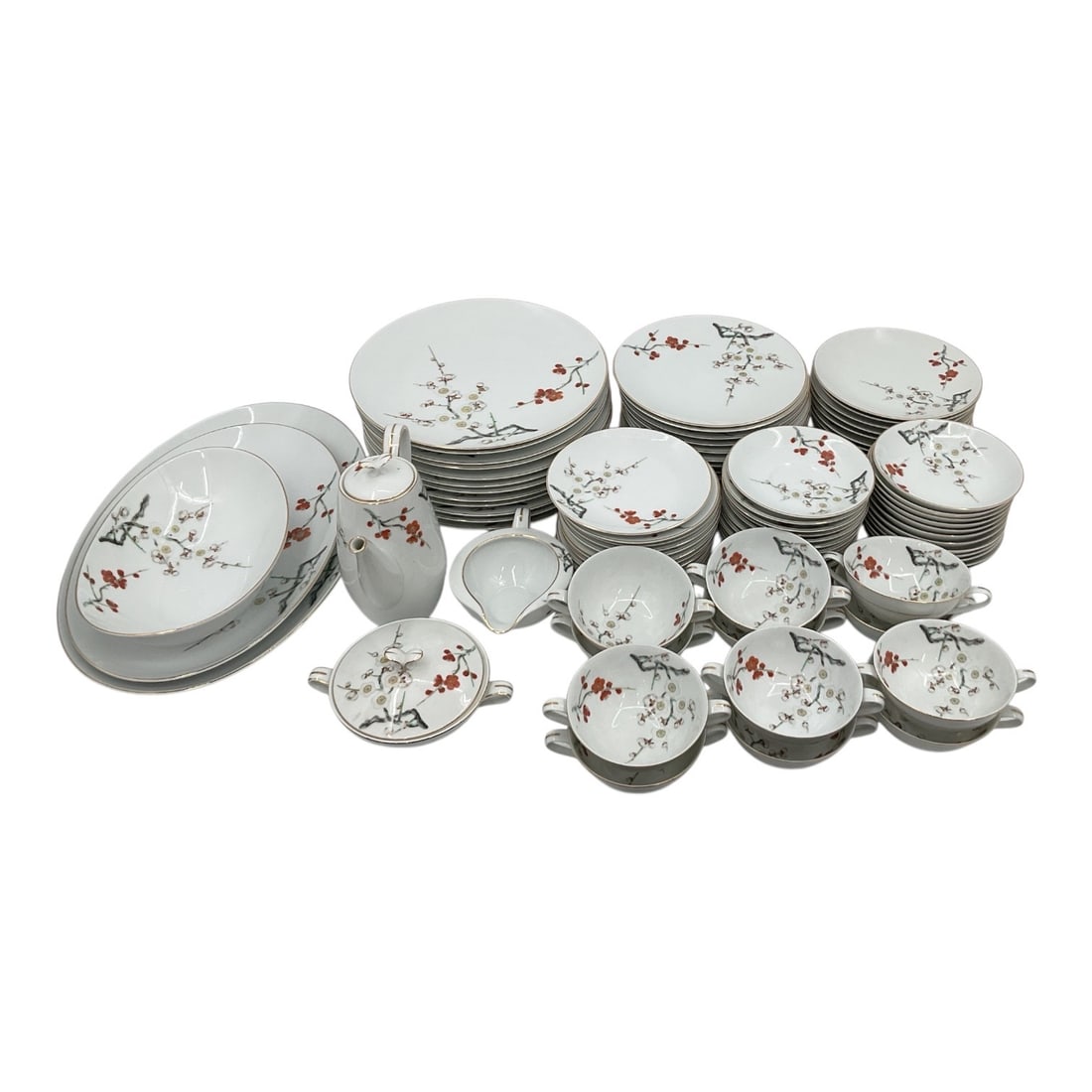 Vintage RC Japan Cherry Blossom Fine China Dinnerware Set, 90 Pieces (1 of 4)