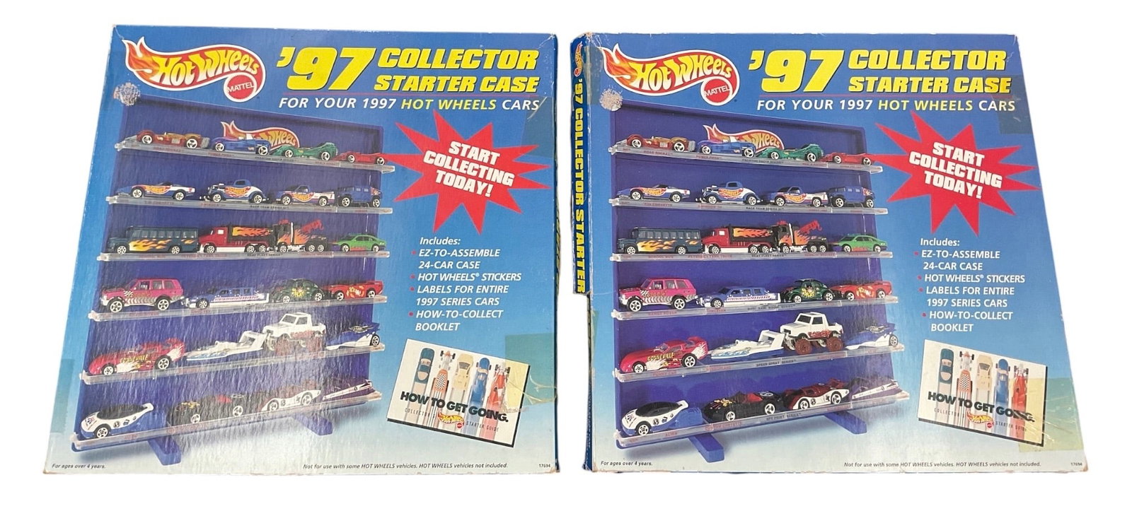 Lot of 2 Hot Wheels 1997 Collector Starting Case Sets with 12 Cars Each (1 of 2)