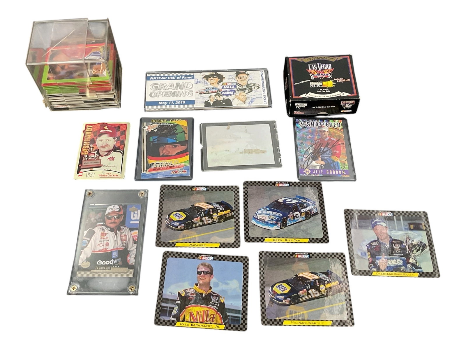 Assorted NASCAR Racing Cards, Die-Cast Cars & Memorabilia Lot (1 of 2)