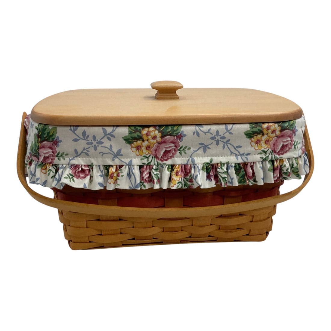 Longaberger 1997 Mother’s Day Basket with Liner, Protector, Lid & Tie-On (1 of 6)