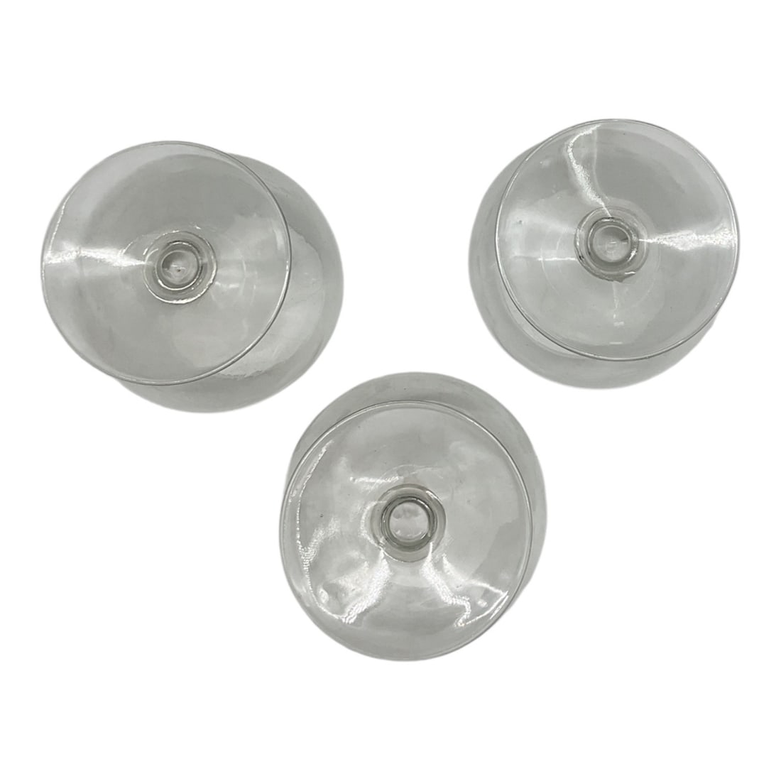 3pc Clear Brandy Snifter Glasses - 2