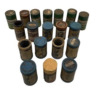 Thomas Edison Phonograph Cylinder Records with Cases, Group (1 of 3)