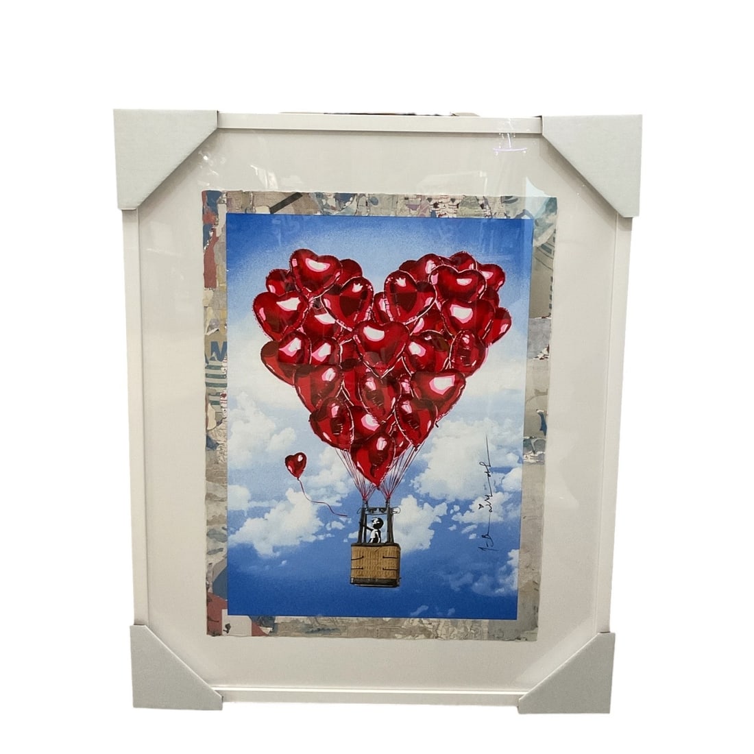 Love is in The Air Mr. Brainwash (Thierry Guetta, French, b. 1966) W/COA: Love is in The Air