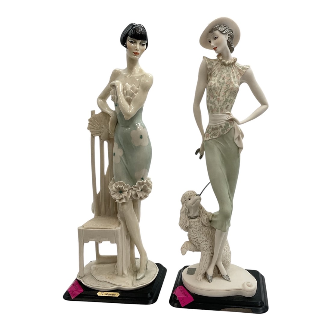 Guiseppe Armani Etrusca Arte Pair of Elegant Lady Porcelain Figurines (1 of 5)
