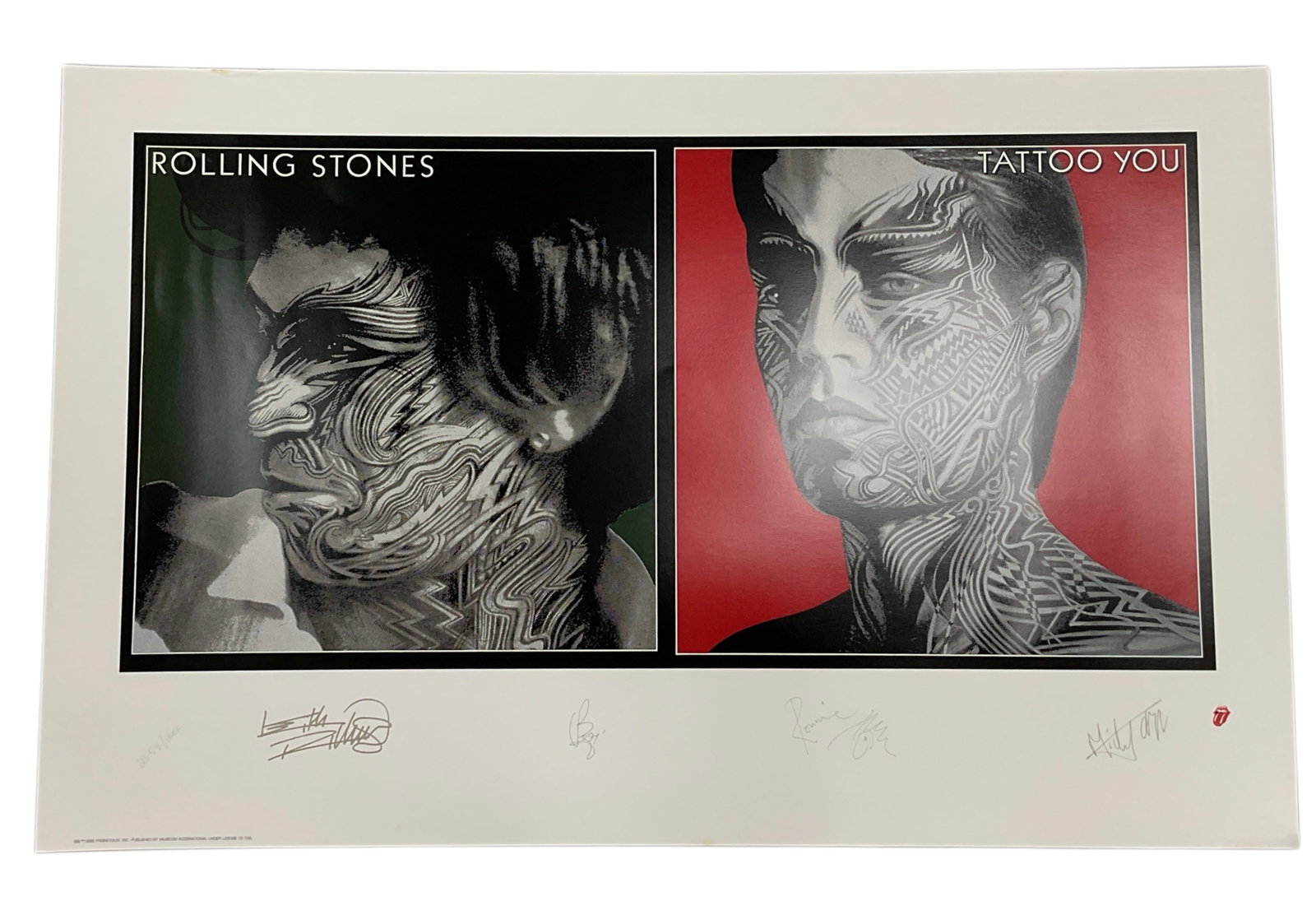 "Tattoo You" The Rolling Stones Album Cover Limited Edition Lithograph: "Tattoo You" The Rolling Stones Album Cover Limited Edition Lithograph Logistics & Specs