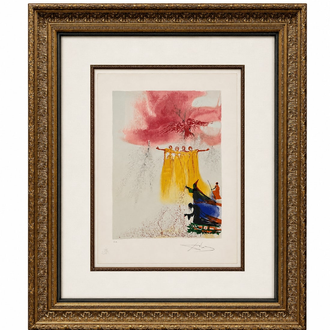 Les Fees (Fairies) by Salvador Dalí (Spanish, 1904–1989) Framed Colored Lithograph, Artist's: Specifications Title: "Les Fees (Fairies)" <