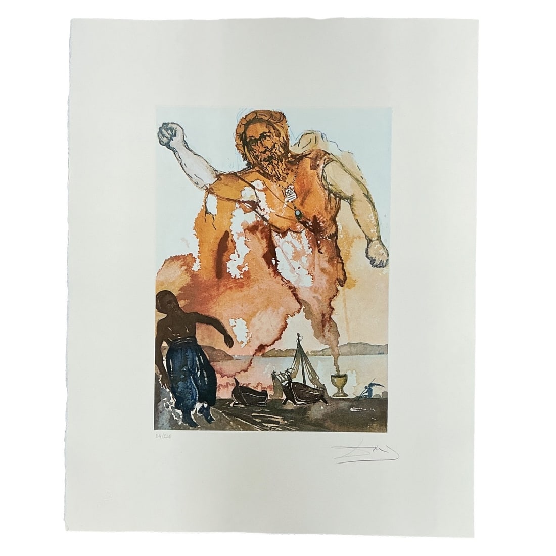 Le Geant d'Aladin (Aladdin's Giant) by Salvador Dalí (Spanish, 1904-1989) Color Engraving, (1 of 11)