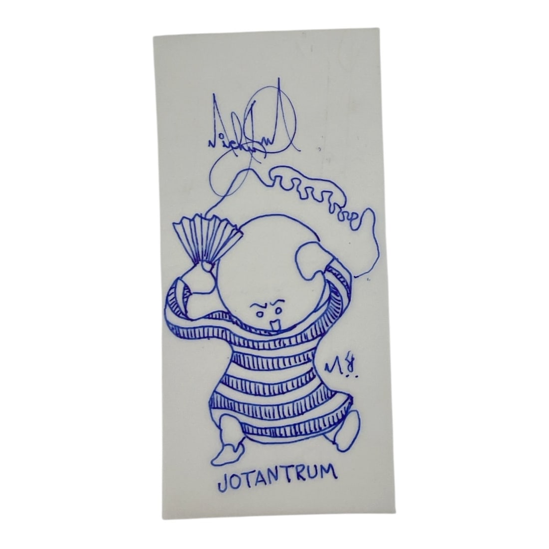 Original "Goop" Drawing by Michael Jackson: "Jojantrum" Medium: Ink Drawing Dimensions: 5in x 5in Original one of a kind set of 54 drawings by the king of pop Michael Jackson. These drawings were made by Mr. Jackson after he