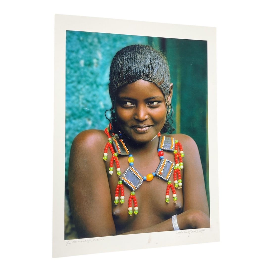 Afar Nomad Girl, Ethiopia Carol Beckwith (USA, B.1945) and Angela Fisher (Australia, B.1947) Artist: Afar Nomad Girl, Ethiopia Carol Beckwith (USA, B.1945) and Angela Fisher (Australia, B.1947) Artist Proof Color Photograph 11/100 Himba culture Namibia African eth