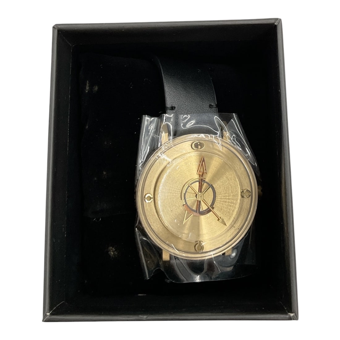 Gold-Tone Compass Dial Wristwatch (1 of 2)
