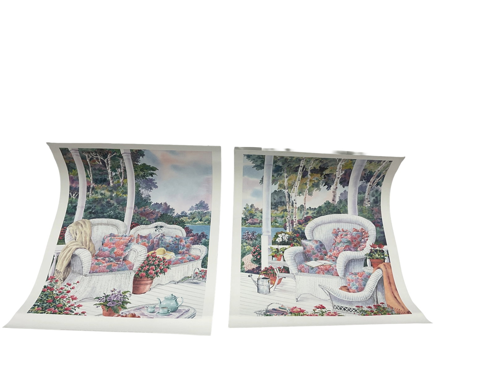 Porch Garden Interior Prints â€“ Set of 2 (1 of 4)