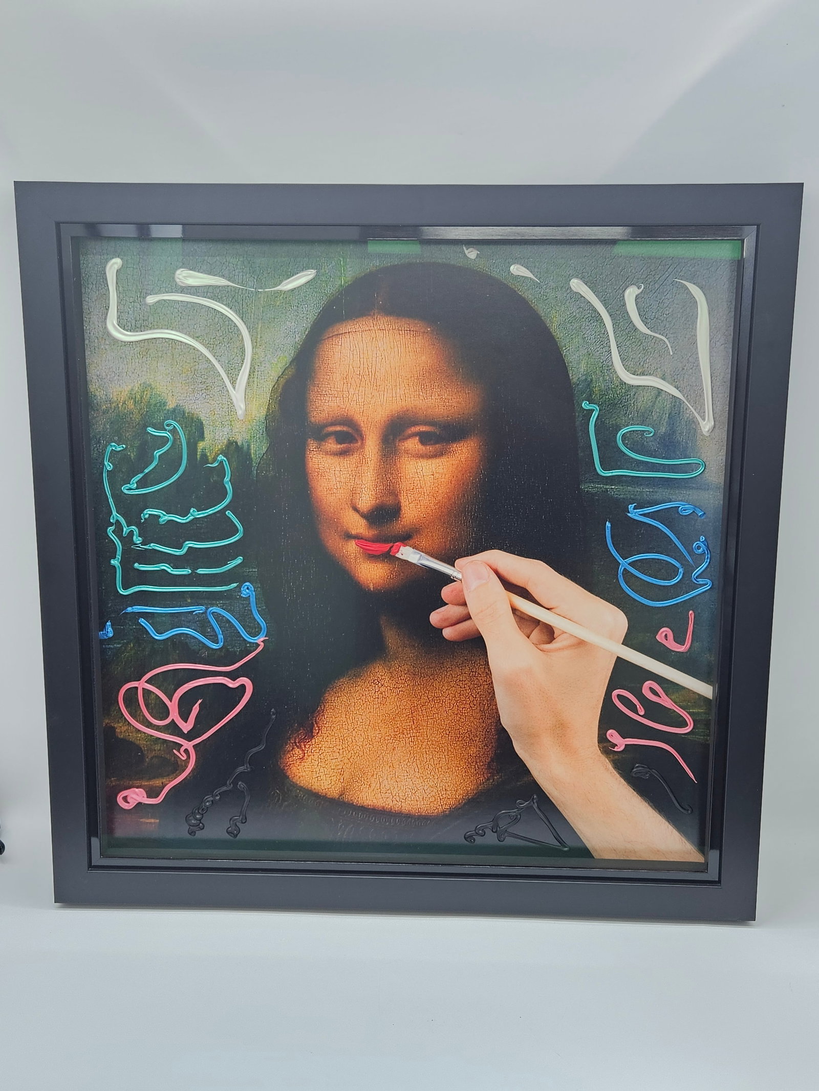 “Mona Lisa Lipstick?? by Tyler Shields (American. b.1982): Description: Playful and provocative artwork by Tyler Shields, reimagining Leonardo da Vincirsquo;s Mona Li