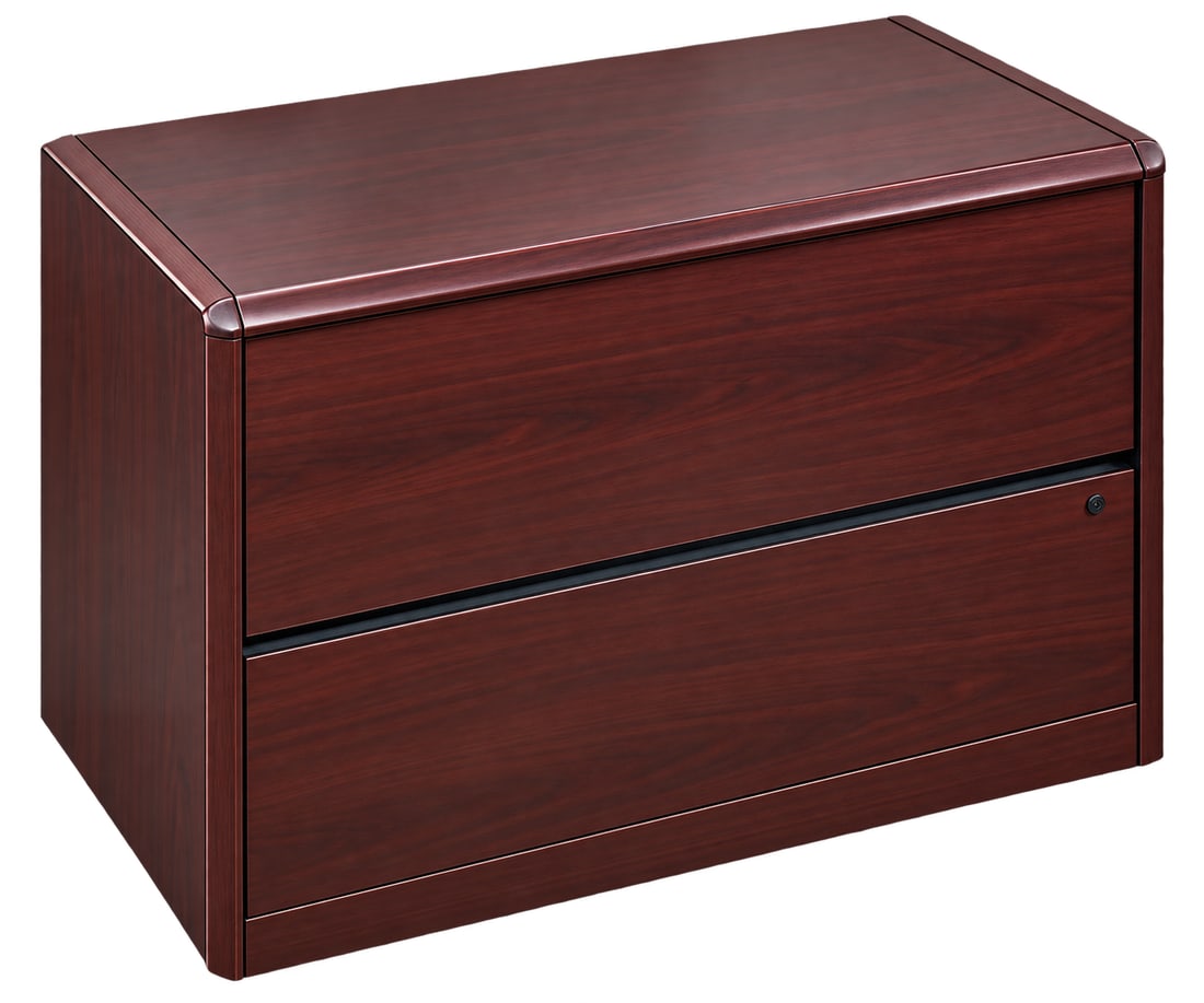Traditional Mahogany Finish 2-Drawer Lateral File Cabinet (1 of 2)