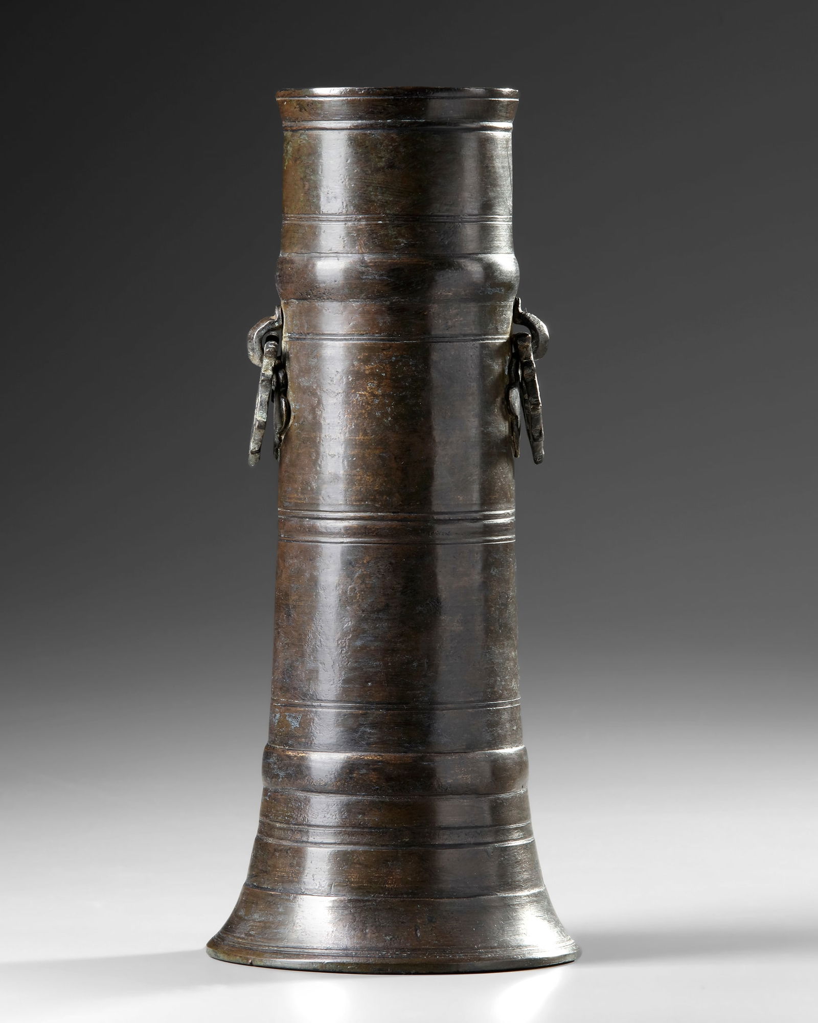 This 19th-century Indo-Persian brass candlestick holder. (1 of 4)