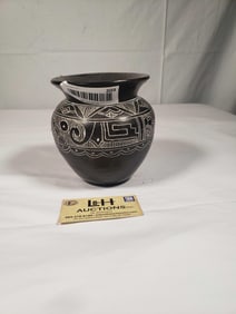 Raku Art Pottery Vase
