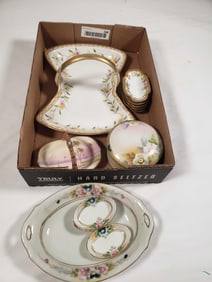 Box Lot - Hand Painted Nippon Dishes