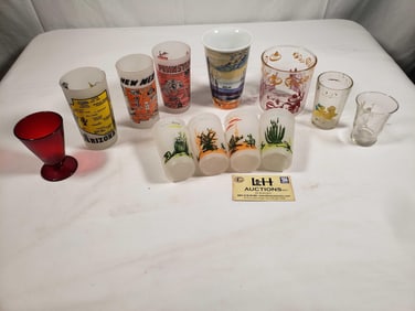 Box Lot - Vintage Drinking Glasses