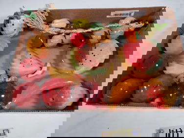 Box Lot - Glass Fruit