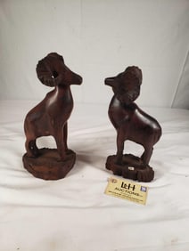 2 - Carved Ironwood Rams