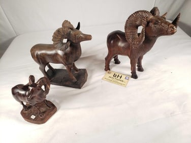 3 - Carved Ironwood Rams