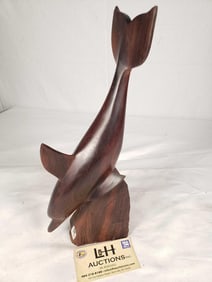 Carved Ironwood Dolphin