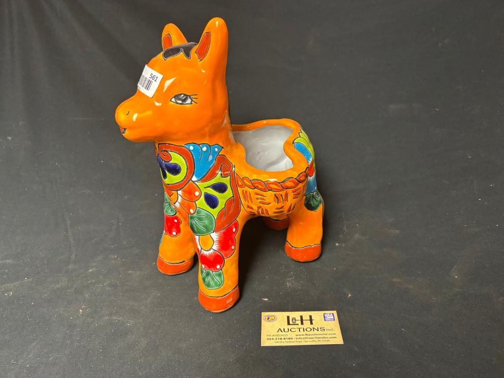 Colorful Donkey or Horse w/Packs: Colorful Donkey or Horse w/Packs, 13" High x 8 1/2" Wide