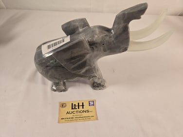9 1/2" Long x 4 1/2" Wide Elephant (Marble?)