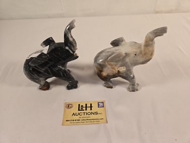 2 5 1/2" x 2 1/2" Elephant Figures
