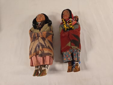 2 Skookum Indian Dolls #105