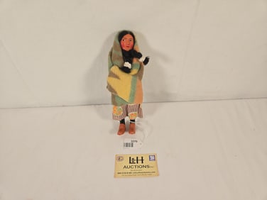 9"Skookum woman w/marked plastic feet, 1950'sÊ#72