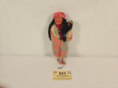 10 1/2" SkookumÊWoman w/Papoose, Plastic Marked Feet #60