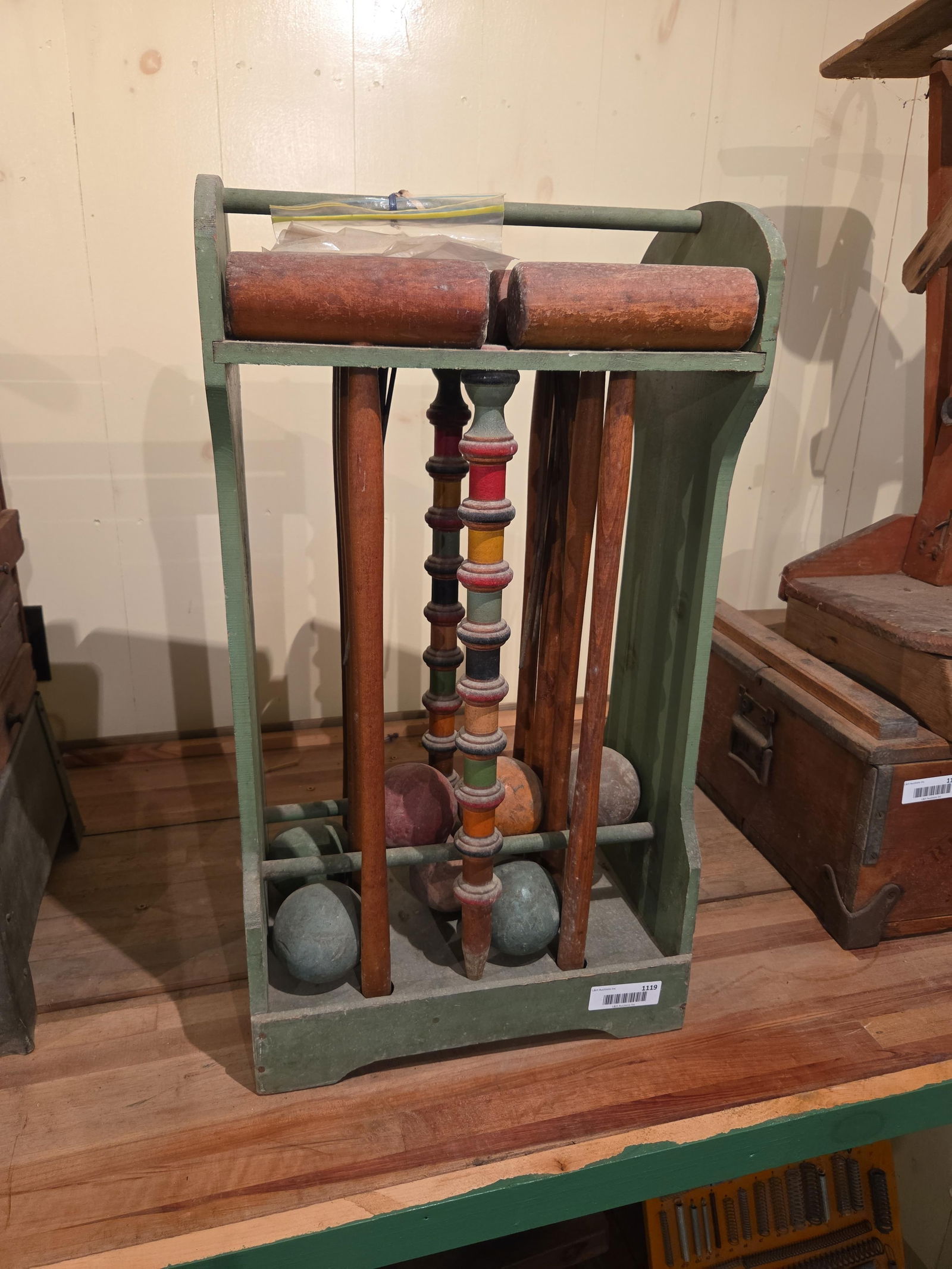 Antique unusual Croquet set (1 of 10)